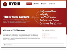 Tablet Screenshot of eyriegroup.com